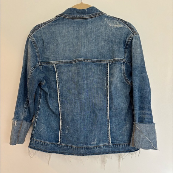 JOE’S JEANS Women’s Distressed Denim Jean Jacket, Size XS, Like New Condition - Picture 6 of 11